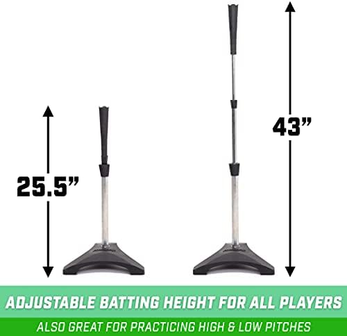 GoSports Baseball & Softball Pro Batting TEE sa teškim otvaranjem stativa i podesive visine