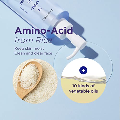 Dewytree Hi Amino All ulje za čišćenje - sredstvo za uklanjanje šminke sa pirinčanom aminokiselinom - poboljšava