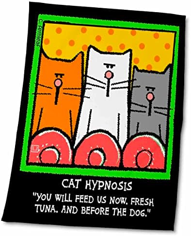 3drose mačka hipnoza, crtane mačke, mačke, mačke, smiješne mačke, mačići. Kućni ljubimci. - Ručnici