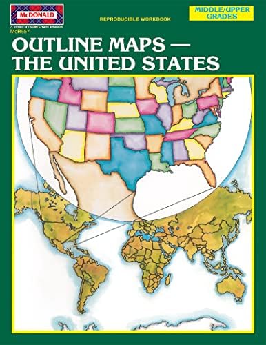 McDonald Izdavačke obrisne karte: Sjedinjene Američke Države reproducibilna radna sveska