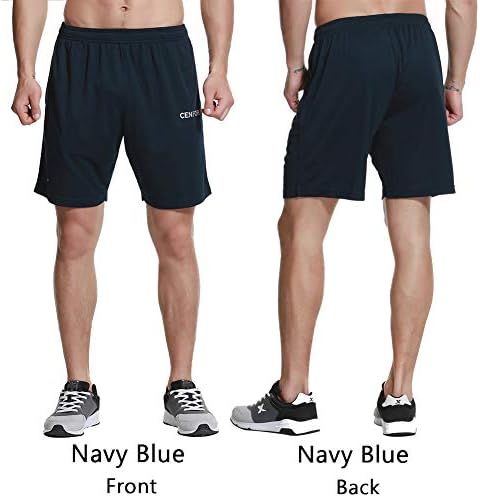 CENFOR muške 7 atletske kratke hlače za vježbanje s džepovima s vezicama za brzo sušenje prozračne kratke