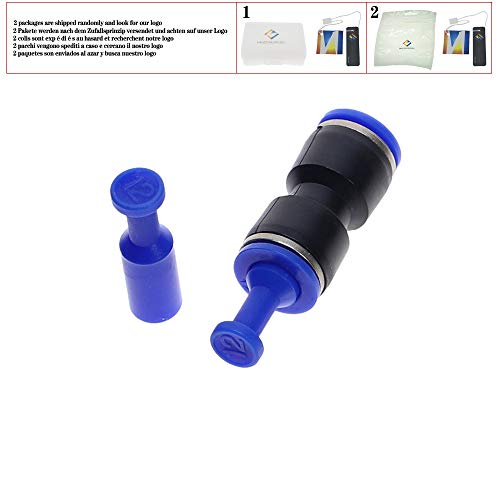 10x plavi najlon pneumatskim utikačem crijevo cijev Push Fit konektor air Line 4/6/8/10 / 12mm, 6mm
