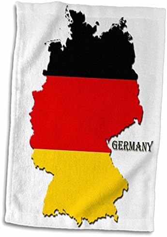 3Droza Sandy Mertens zastava svijeta - Zastava Nemačka na karti - Ručnici