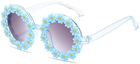 Okrugle cvjetne naočare za sunce za djevojčice slatke naočare u obliku cvijeta UV 400 zaštita