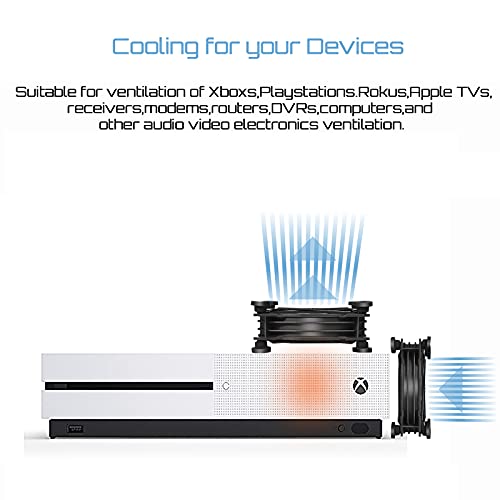 Novonest 120mm ventilator, USB ventilatori tiho računalo 5V ventilator, crni, za PC / Xbox / PlayStation