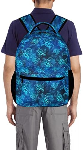 Qwalnely ruksak za morsku kornjaču za odrasle, vodootporna laptop knjiga na plaži sa trajnim naramenicama