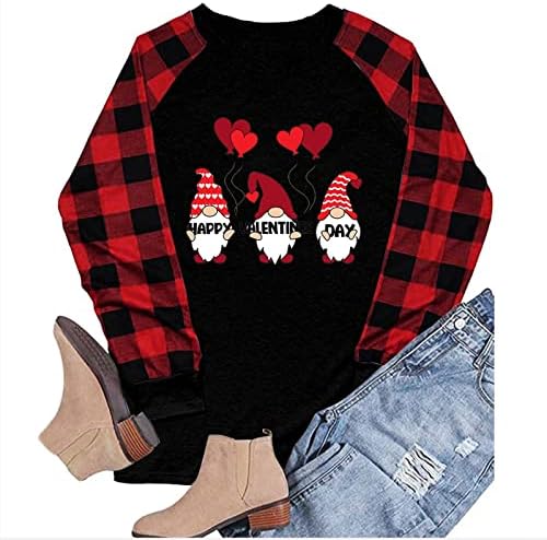 Buffalo plairani pulover vrhovi za ženska moda 2023 Valentinovo košulje s dugim rukavima za duge rukave