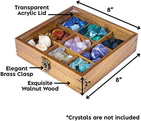 Curawood Curbled Hands koji nude Bowl i Crystal organizator box paketa