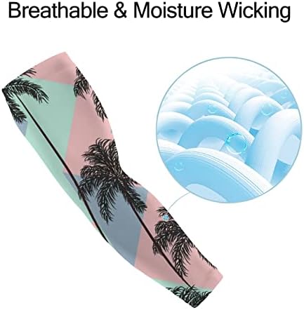Unisex UV rukavi za zaštitu od sunca, rukavi za hlađenje apstraktne tropske palme, štit za pokrivanje