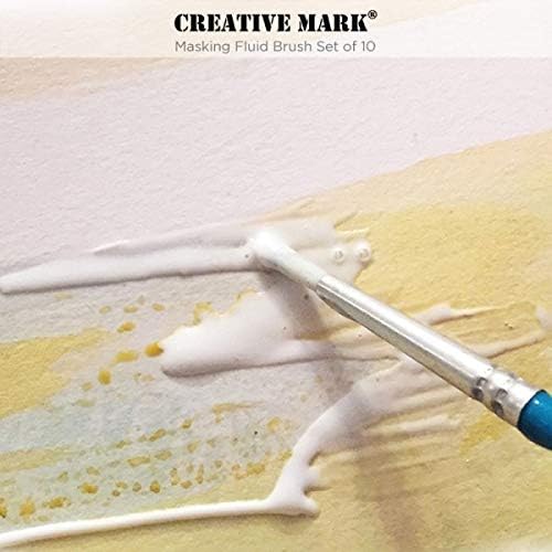 Creative Mark Masking Fluid Četke za lakiranje - Vodene četke sadrže sintetičke dlake W / kratke