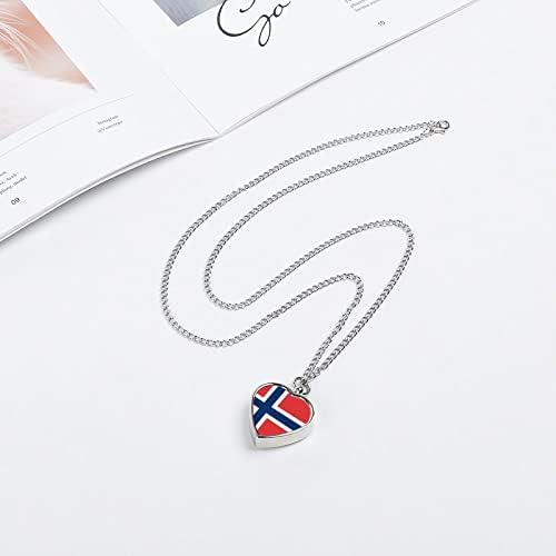 Zastava Norveške nakit za kućne ljubimce ogrlica urne za pepeo privjesak za uspomenu za poklone portreta