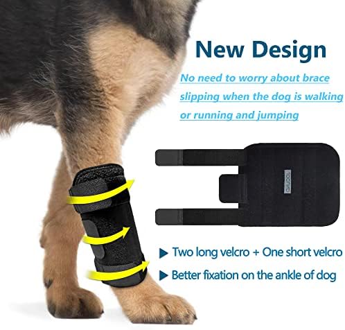 Jocund proteza za prednje noge psa, par proteza za pseće noge sa metalnim trakama, pseći rukav za