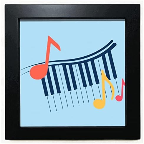 Piano Bight Muzički Zapis Crni Kvadratni Okvir Slika Zidna Ploča