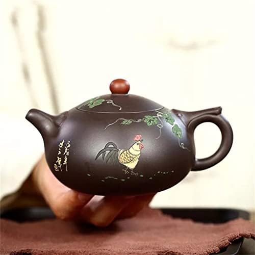 Debela Zisha teapot Ručno oslikana čaj ljubičasta glina prekrasan lonac sa čajnim set od 260ml
