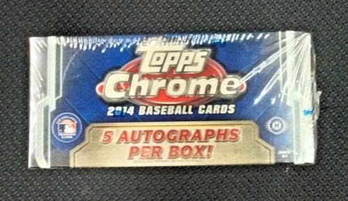 2014 Topps Chrome Bejzbol Zapečaćena Jumbo Hobby Kutija - Bejzbol Voštani Paketi