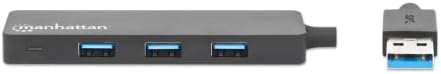 Manhattan USB-a 4-port Hub, 4x USB-a portovi, 5 Gbps, snaga autobusa, crna, kutija