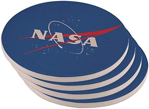 Old Glory NASA plavi Set od 4 okrugla podmetača od pješčenjaka više standardne jedne veličine