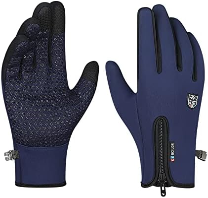 Qvkarw Touchscreen Black Unisex Premium - zimske rukavice 1 par rukavice Vjetrootporna zima