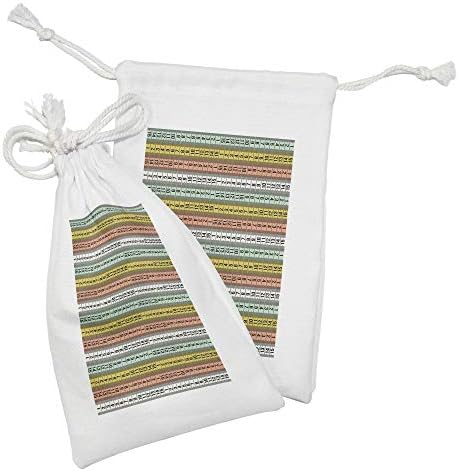 AMESONNE pastel tkanina torba od 2, modna couture horizontalna mjerna traka za uzorak Ilustracija s brojevima,