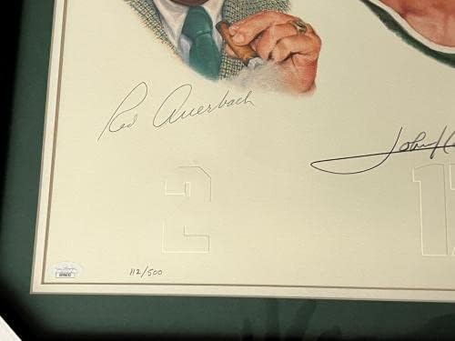 Celtics Legends litograf 112/500 potpisano Russell Cousy Auerbach Havlicek W / JSA - AUTOGREM