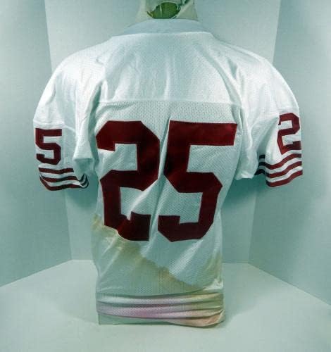 1995 San Francisco 49ers Eric Davis 25 Igra Izdana bijeli dres 44 DP30170 - Neintred NFL igra rabljeni dresovi