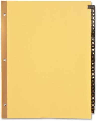 Sparco ProductsLeather Tab indeksi, dnevno, 11 x8-1/2, crna koža, Buff