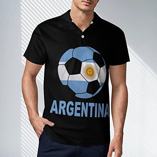 Argentina fudbalska Muška Polo majica kratki rukav Sportska Golf majica regularnog kroja