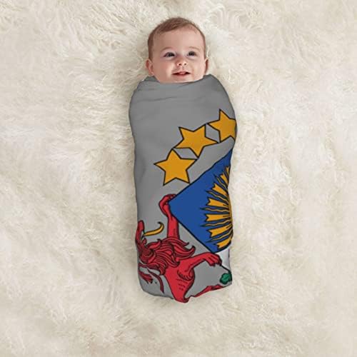 Nacionalni amblem latvijske bebe pokrivač koji prima pokrivač za novorođenčad novorođenčad zamotavanje