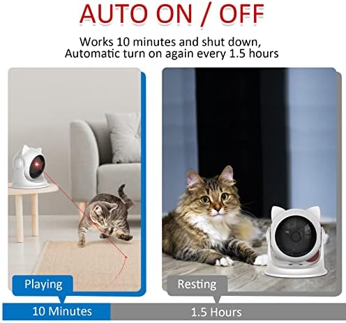 Saolife automatske laserske igračke za mačke, interaktivne laserske igračke za mačke u zatvorenom prostoru