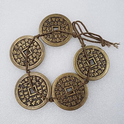 AVCITY Antique Crafts pet careva novčić zadebljani bakarni novčić privjesak prečnik 4,3 cm / 43 mm Debljina: