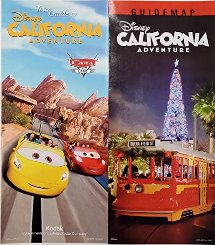 Disneyland Park Set od 8 turističkih vodiča sa Kalifornijskom avanturom Buena Vista Street Cars Land Condor