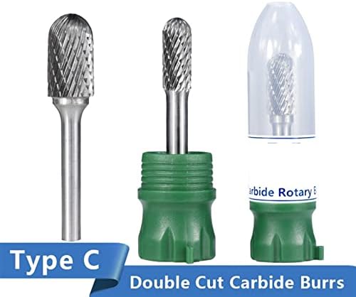 Tungsten Carbide Burr tip C Fine zube Rotacijske datoteke Metal Glodanje rezbarenja Bit rezač