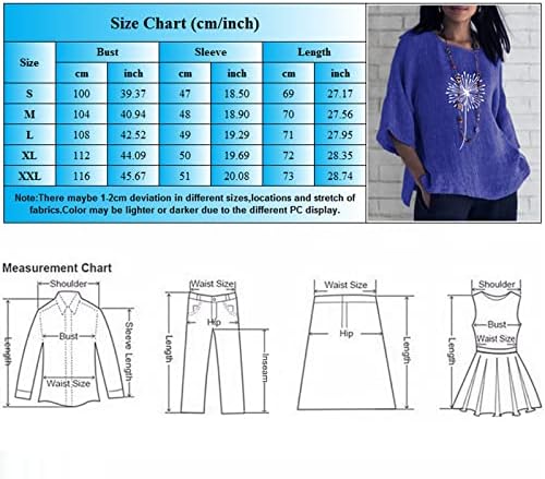 Prevelika majica Žene Ljeto Žene 3 od 4 rukava Clat Cvjetni ispisani labavi TOP THIrts Casual Posteljina