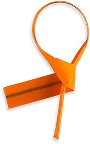 Svijetle šarene narančaste plastike / papir presvučene 4 / 7 x 1/4 Twiste - neće otkinuti ili povući