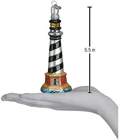 Old World Božić kolekcija staklo vazduh ukrasi za jelku Cape Hatteras Lighthouse, 20017