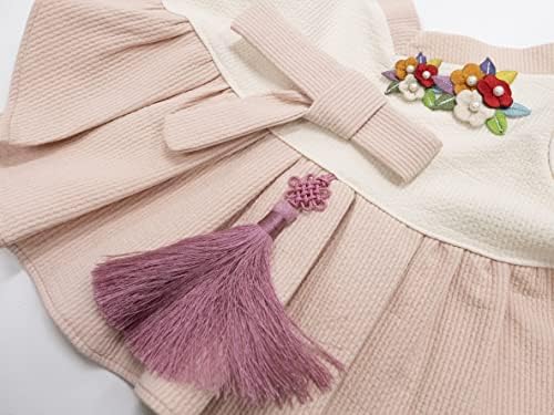Odjeća za kućne ljubimce Korejska tradicionalna haljina Hanbok kostim odjeće 1pcs - ružičasta