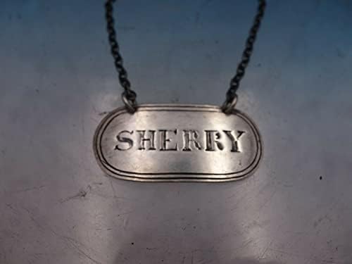 Je Caldwell reprodukcija Sterling Silver Liquor etiketa Sherry sa lancem