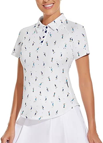Ženska golf majica s kratkim rukavima teniska košulja Zip Golf Pulover Golf polo majice Argyle
