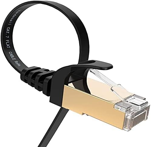 Vandesail Ethernet kabel, 2 paket CAT 7 Brzi internet kabel za internet, RJ45 puni pozlaćeni utikač za usmjerivač,