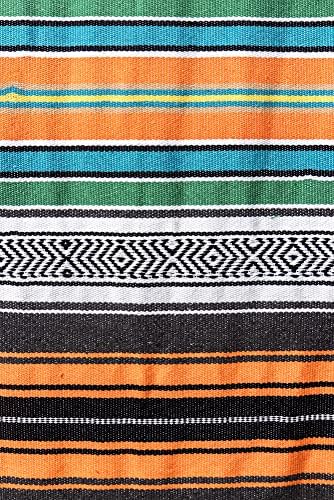 Airooglee 77 L X 46.4 W Slobodni meksički pokrivač - savršen kao joga pokrivač, prekrivač na otvorenom,