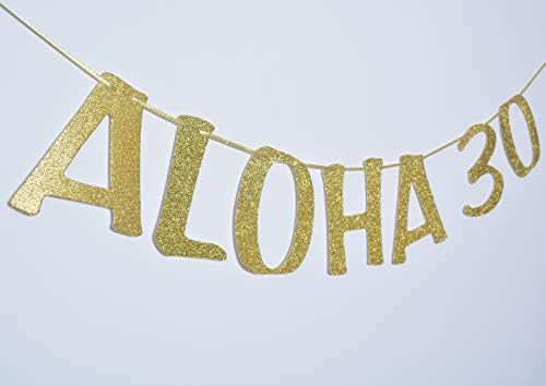Aloha 30 baner potpisao vijest za 30. rođendan godišnjica Party Decoortions Ananas Party Decor