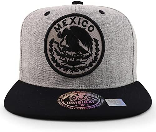 Trendy prodavnica odjeće gradovi Meksika kružni Logo vezena Flatbill Snapback bejzbol kapa