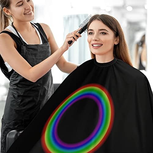 Rainbow krug Vodootporan šišanje Cape brijač za rezanje kose s podesivim zatvaračem Snap frizerskih