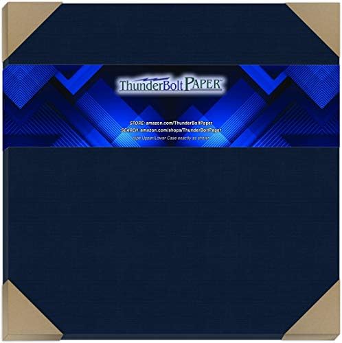 25 tamna mornarsko plava posteljina 80 poklopac listova za papir - 12 x 12 album | Poklopac - 80 lb / funta