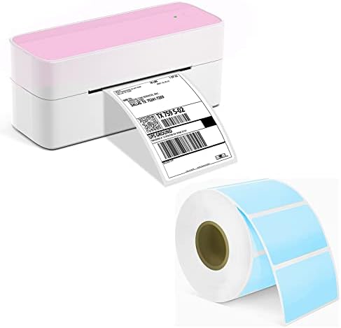 Phomemo Pink Label štampač sa plavom termalnom etiketom-1,25*2,25, 1000 listova