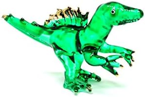 Ručno rađena mini spinosaurus puhala staklo Art Jurassic Dinosaur figurice figure Ornament Minijaturni Cool