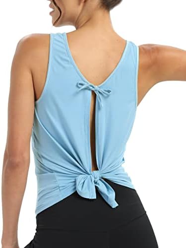 Bestisun vježbanje za žene Otvorene leđa Athletic Yoga teretane Plesne košulje nose mišiće za vezanje