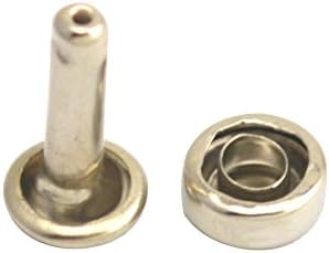 Wuuycoky Silvery dvostruki plan za čišćenje Chessman Metalni nosač CAP 9mm i post 15 mm pakovanje od 60 setova