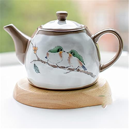 SDFGH Crudethery japanski ručno oslikani lonac čajnik čajnik keramičkog cvijeta čajnik za domaćinstvo