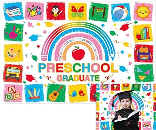 Allenjoy 68 x 45 pozadina za diplomirane predškolske ustanove Prek klasa 2023 Čestitamo Grad čestitke za djecu